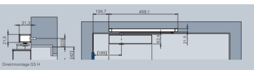 ECO Gleitschiene GS-H - RAL 9006